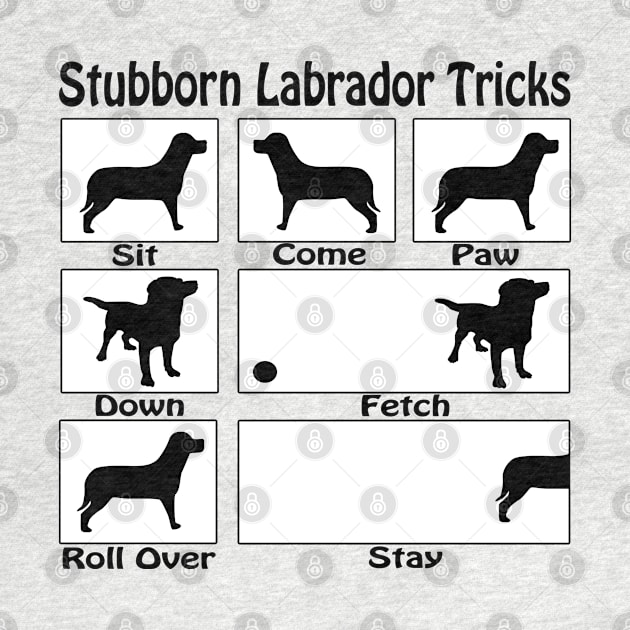 Stubborn Labrador Tricks by Ricaso